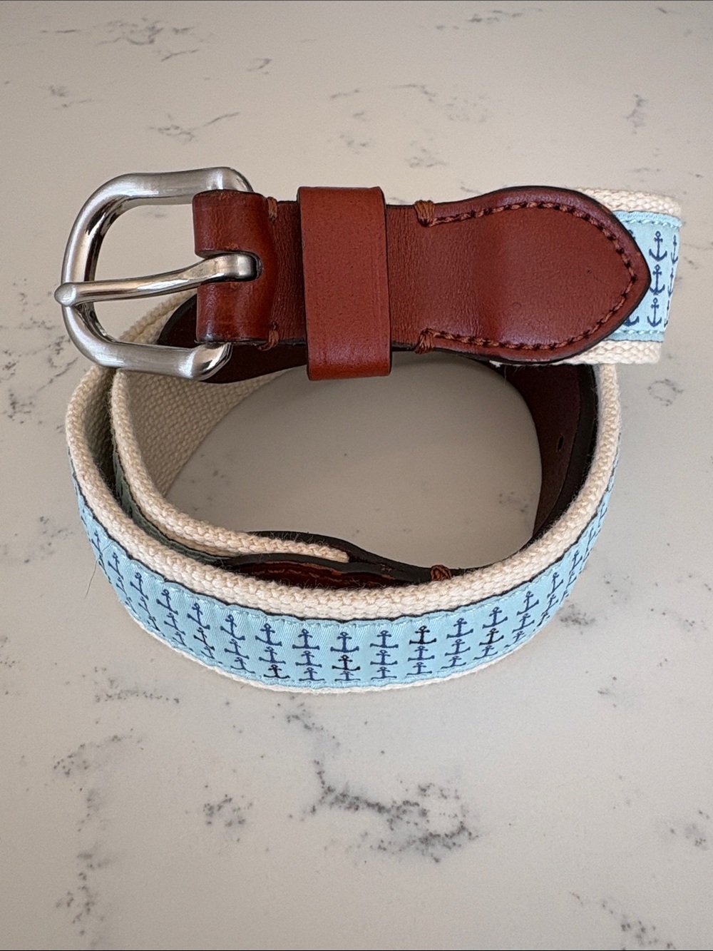 Crewcuts leather and cotton boys belt size L